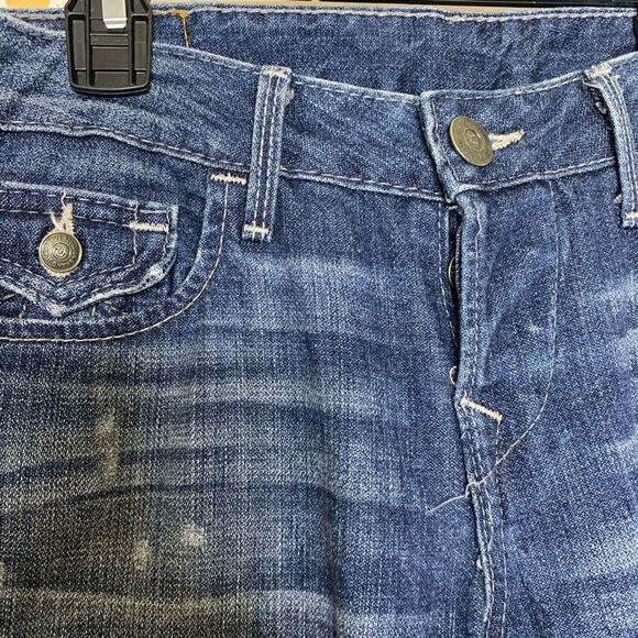 True Religion Button Fly Destroyed Skinny Jeans 25 - Picture 2 of 7